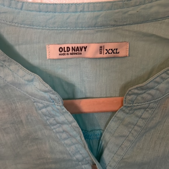 Old Navy tunic top XXL light turquoise - Picture 3 of 4